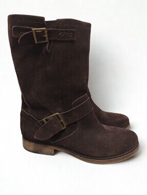 Vintage Y2K American Eagle Suede Boots Women's Size 8